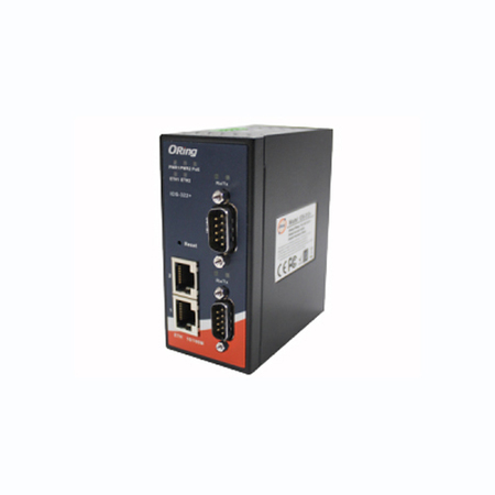 ORING NETWORKING DIN Rail 2x RS232/422/485 to 2x 10/100TX (RJ-45) Device Server IDS-322